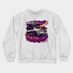 Supra car merch with cool doddle Crewneck Sweatshirt